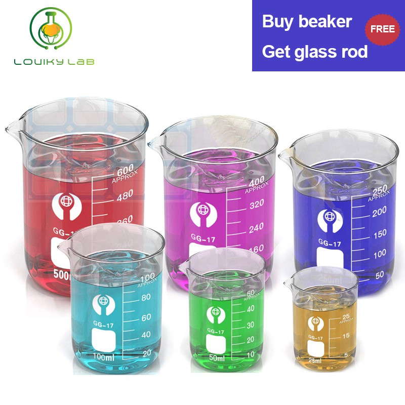 Borosilicate Glass Beaker 251000ml High Temperature Resistance