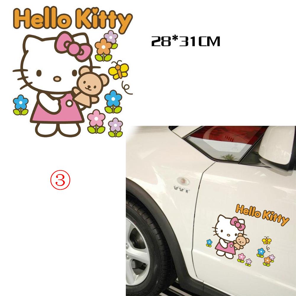 Hello Kitty Car Sticker Car Motor Decal Car Styling Body Door Rearview