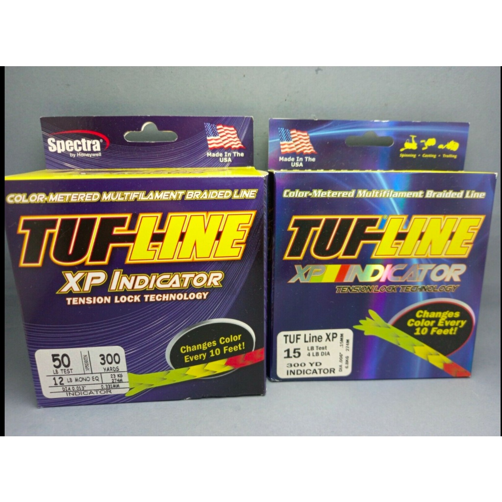 Tuf Line XP Indicator Braided Western Filament Inc. Fishing Line 1pack