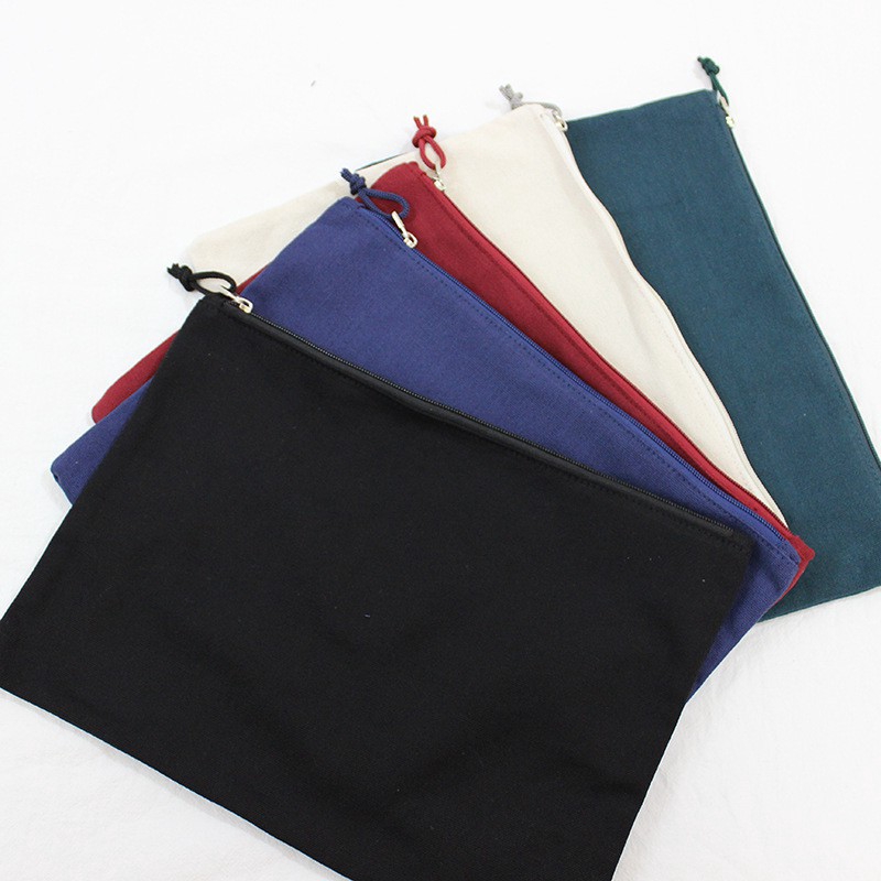 Cotton Canvas Storage Bag A4 File Bag Envelope Bag Hand Bag Liner Bag