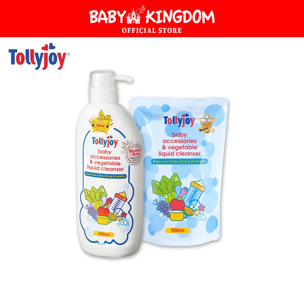 Tollyjoy Baby Accessories and Vegetable Liquid Cleanser 900ml Bottle