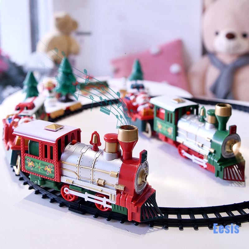 [AEES] Christmas Tree Train Set Polar Toy Toddler Electric Whistle