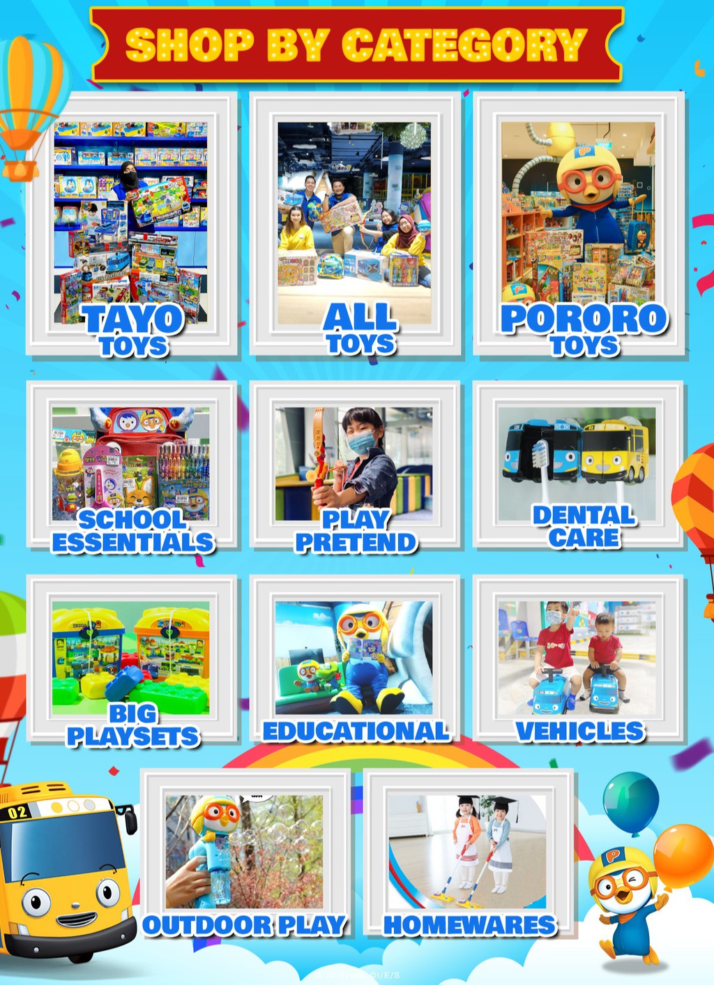Tayo & Pororo Official Toy Store, Online Shop Shopee Singapore