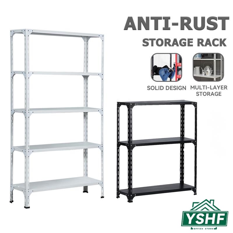 YSHF AntiRust Shelves Storage Steel Storage Rack Metal Rack Shelving