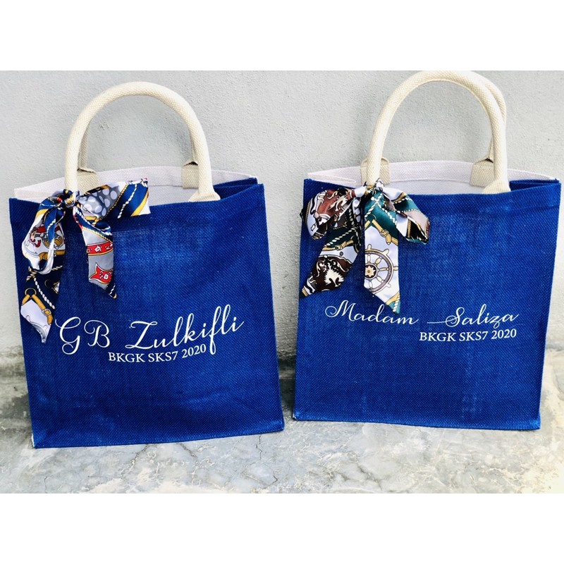 JR222 Jute Bag with Custom print Jute Bag Personalised