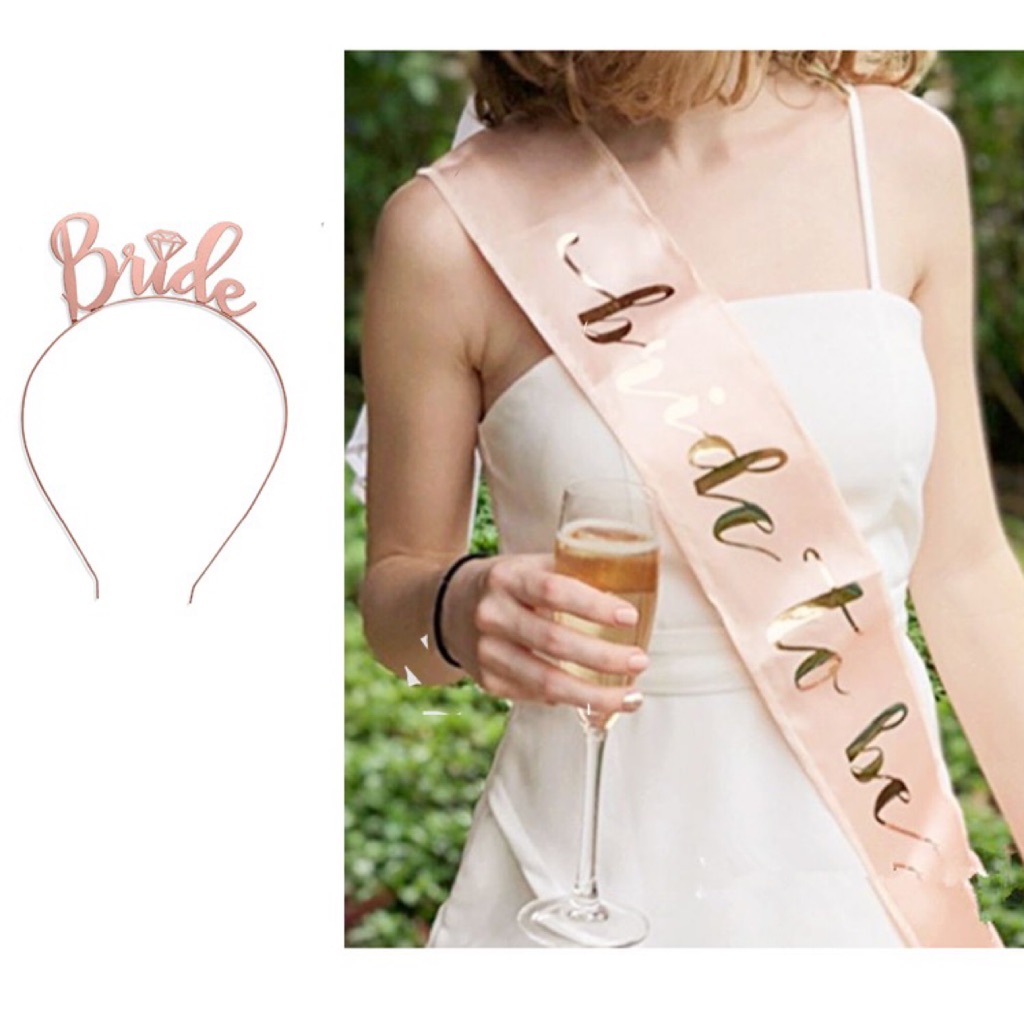 Bride To Be Sash & Tiara Set Shopee Singapore