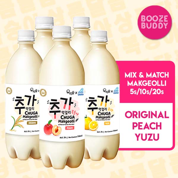 Mix & Match Chuga Makgeolli Korean Rice Wine BUNDLE DEALS (750ml