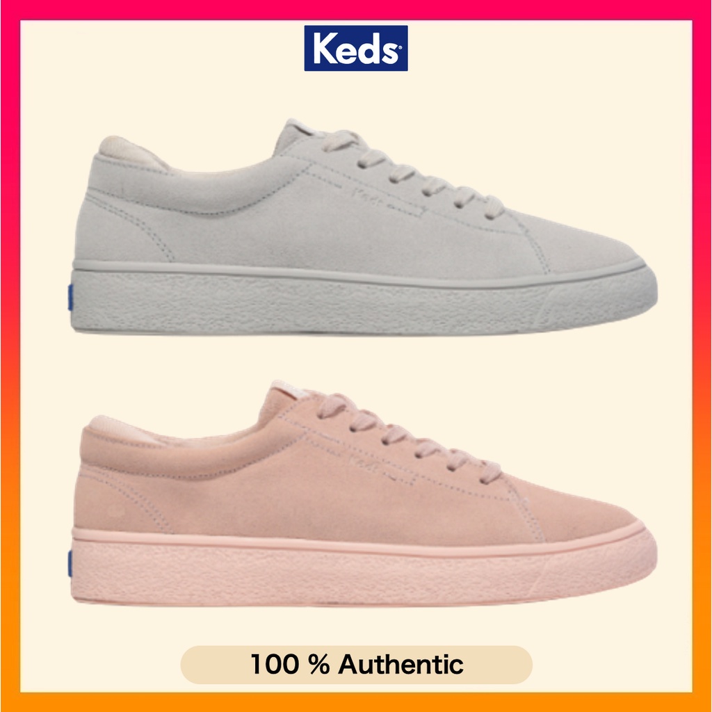 Keds Women's Allie Leather Grit Foxing Sneakers (2022 NEW) Shopee Singapore
