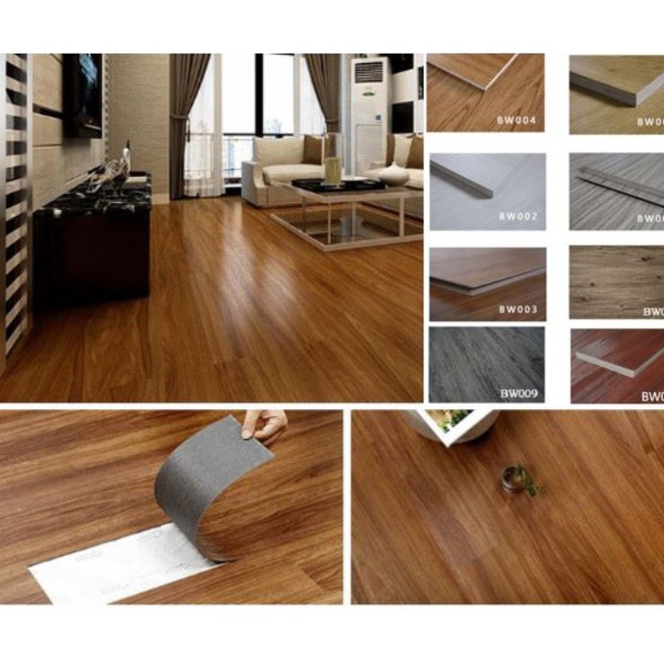 The Furniture Store Waterproof Flooring Sticker Vinyl PVC Flooring Self Adhesive Plank Sheets