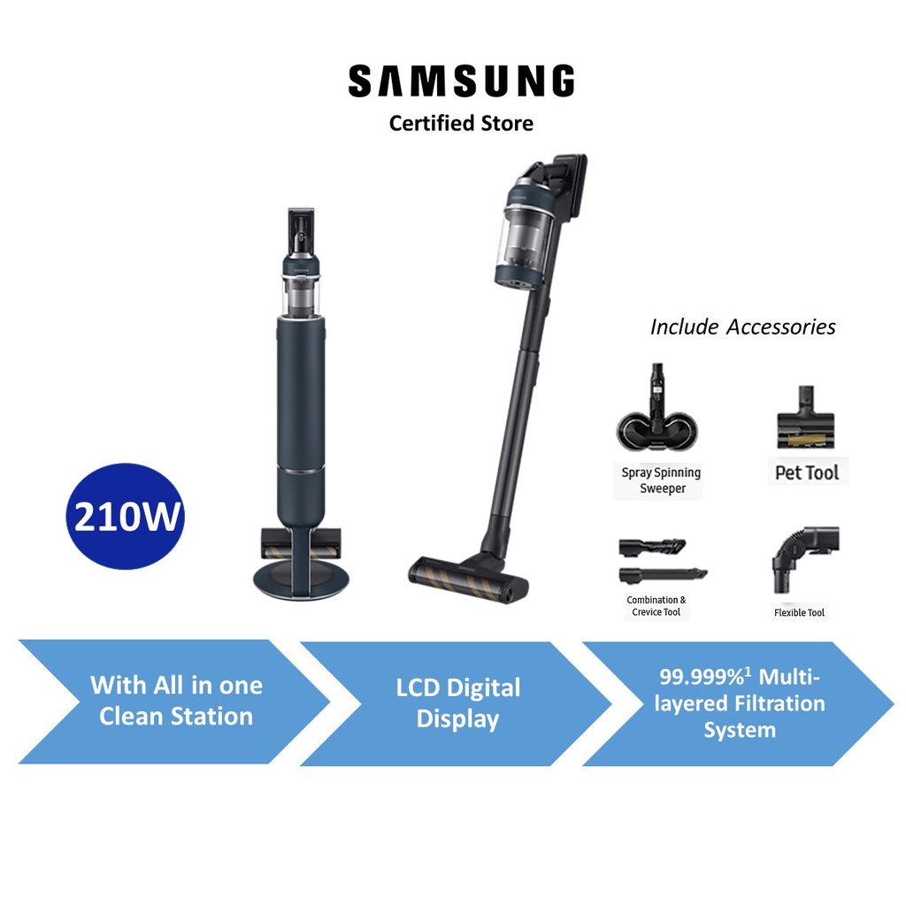 Samsung Bespoke Jet™ Vacuum VS20A958F3B/SP with Allinone Clean