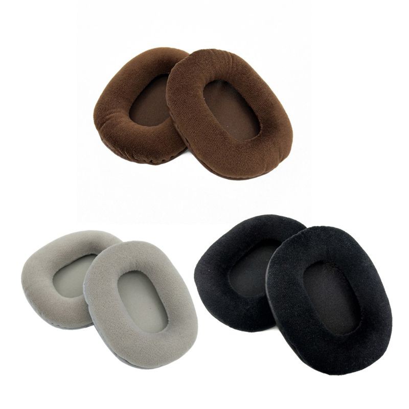 dou 2Pc Velvet Velour Earpad Earmuff Cushion For for ATHM50 M50S M50X