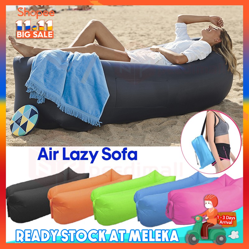 Inflatable Sofa Outdoor Portable Lounger Air Lazy Sleeping