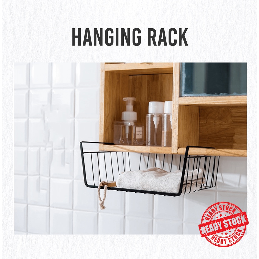 Hanging Basket Rack Hanging Rack under shelf basket hanging shelf