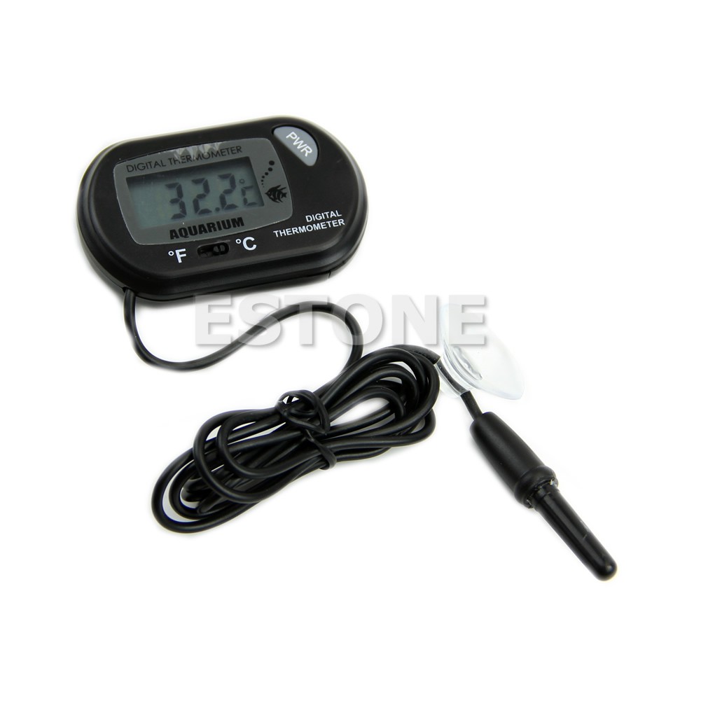LCD Digital Fish Reptile Aquarium Water Tank Thermometer Temperature Uk