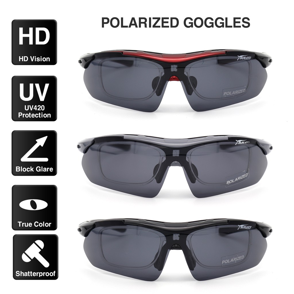 Polarized Prescription Sports Sunglasses, sports goggles Shopee Singapore