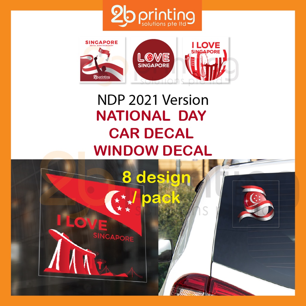 Car decal Singapore limited edition NDP 2021 National day car decal