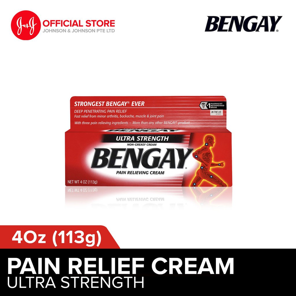 Bengay Ultra Strength NonGreasy Pain Relieving Cream Strongest Bengay