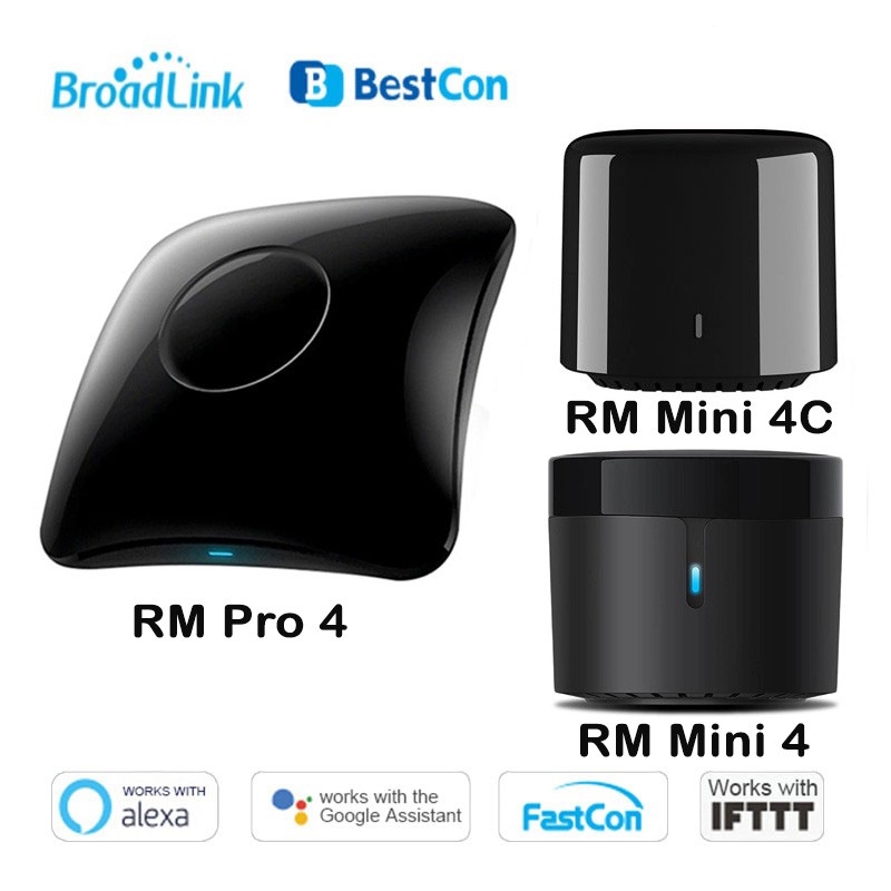 Broadlink RM Mini 4C/Mini 4/Pro 4 (2020) WiFi Universal Remote IR RF