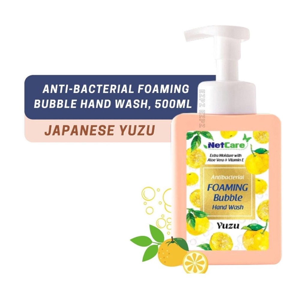 Netcare Antibacterial Foam Bubble Hand Wash In Yuzu, 500Ml By Ezpz