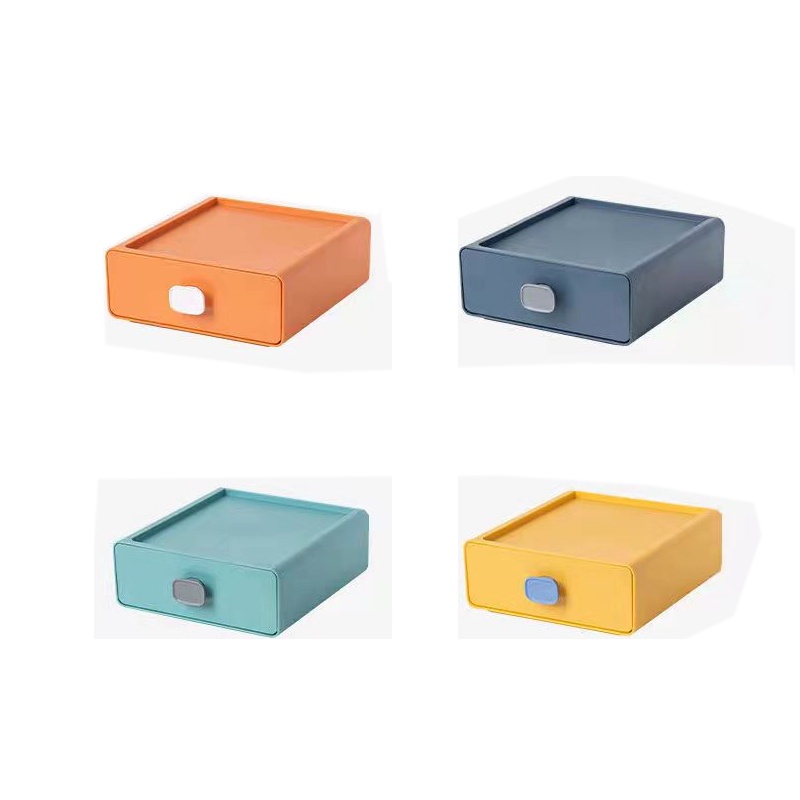 YOULITE Desktop Organiser Shelf With Drawer Cosmetics Storage Box