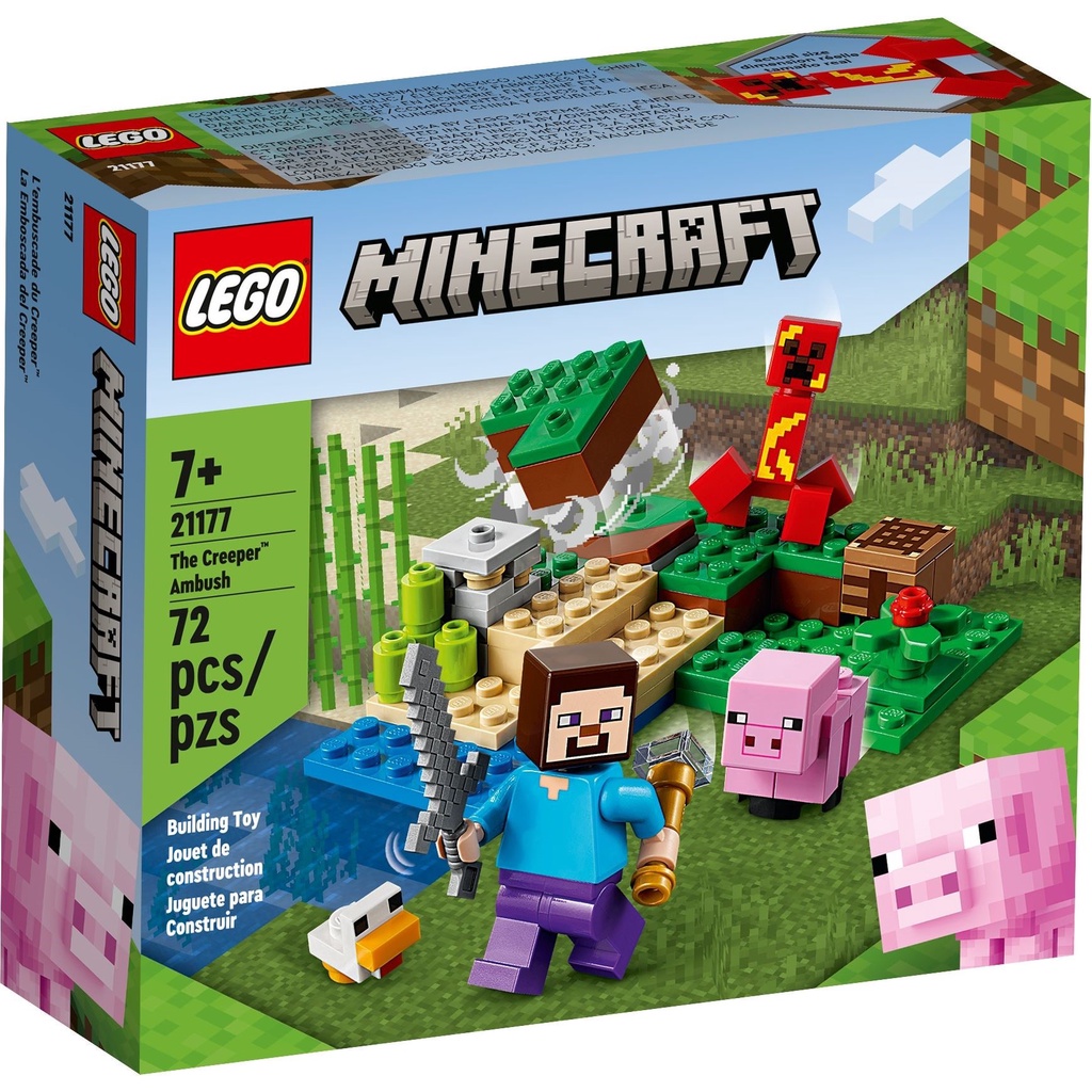 LEGO Minecraft 21177 The Creeper Ambush Shopee Singapore