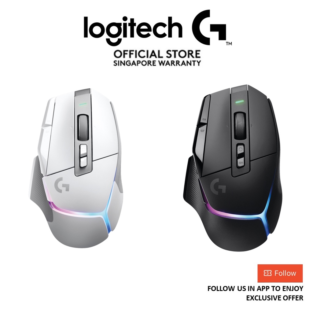Logitech G502 X PLUS LIGHTSPEED Wireless RGB Gaming Mouse LIGHTFORCE hybrid switches/ HERO 25K
