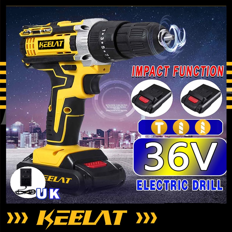 🎇SG Stock🎇Wall Drill 31 PCS Set Cordless Drill Hand Impact Drill