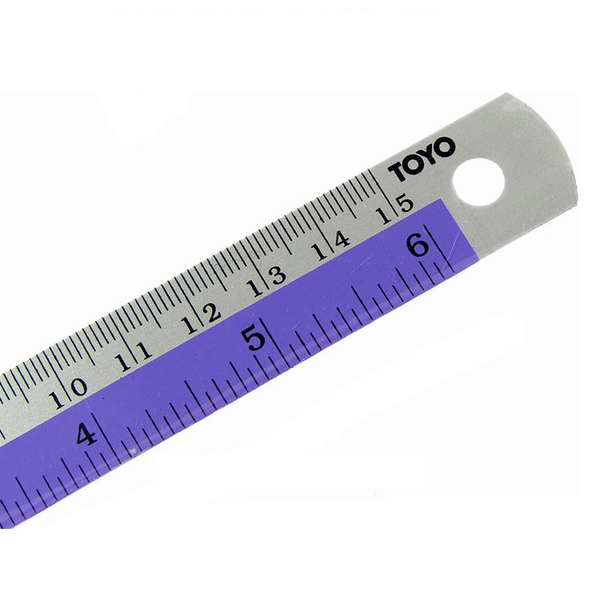 TOYO Metal Ruler (15cm / 20cm / 30cm) Shopee Singapore