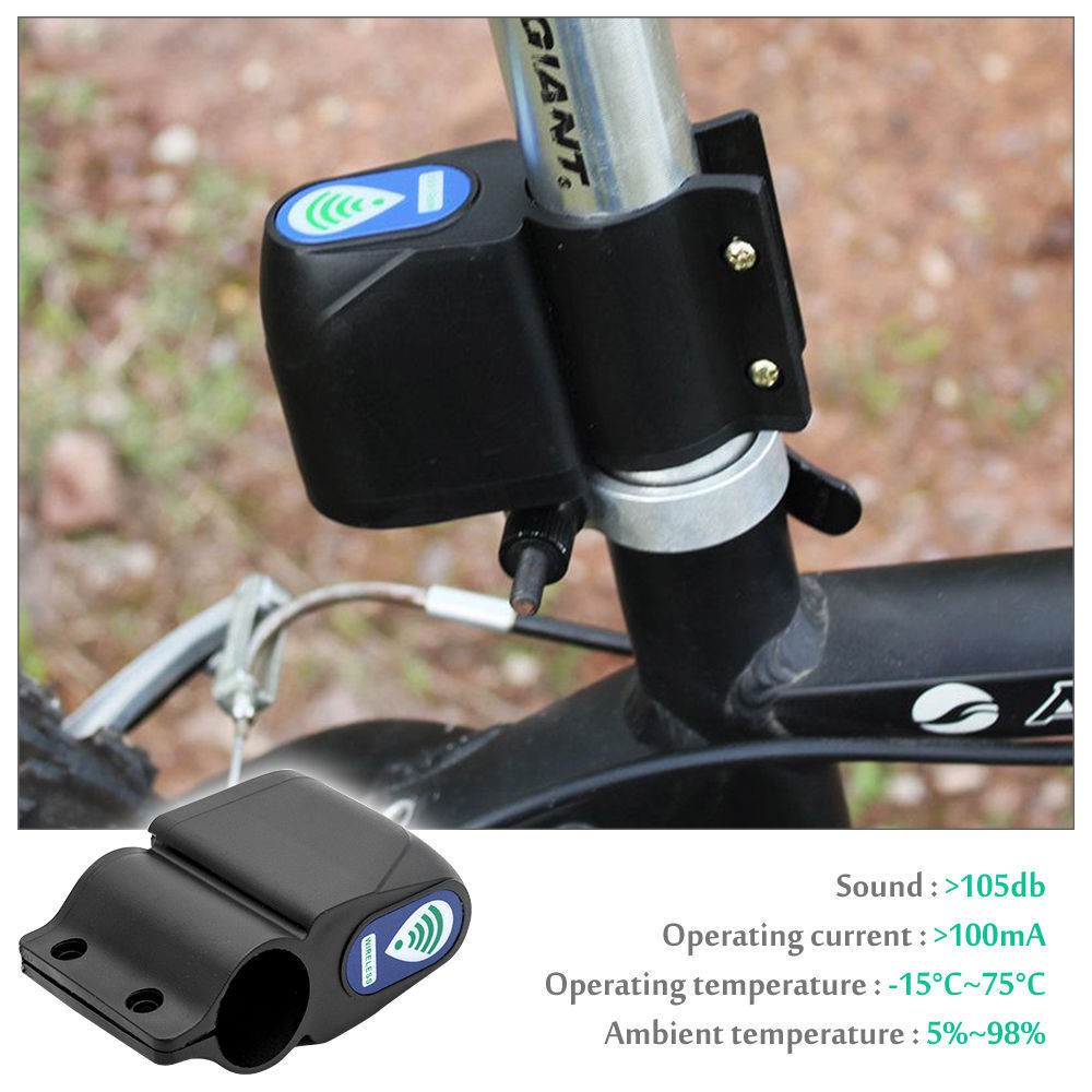 Bicycle Alarm Lock Scooter With Remote AntiTheft Device Shopee Singapore