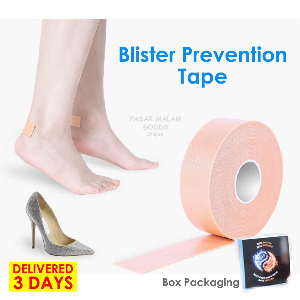 Blister Prevention Tape With Box Cushion For Feet Foot Waterproof Flexes Shopee Singapore