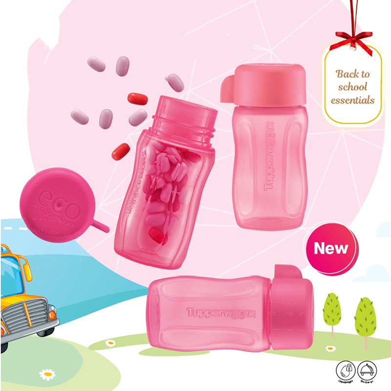 Authentic Tupperware 90ml Mini Eco Bottle Screw Cap ★ BPA Free ★ Local