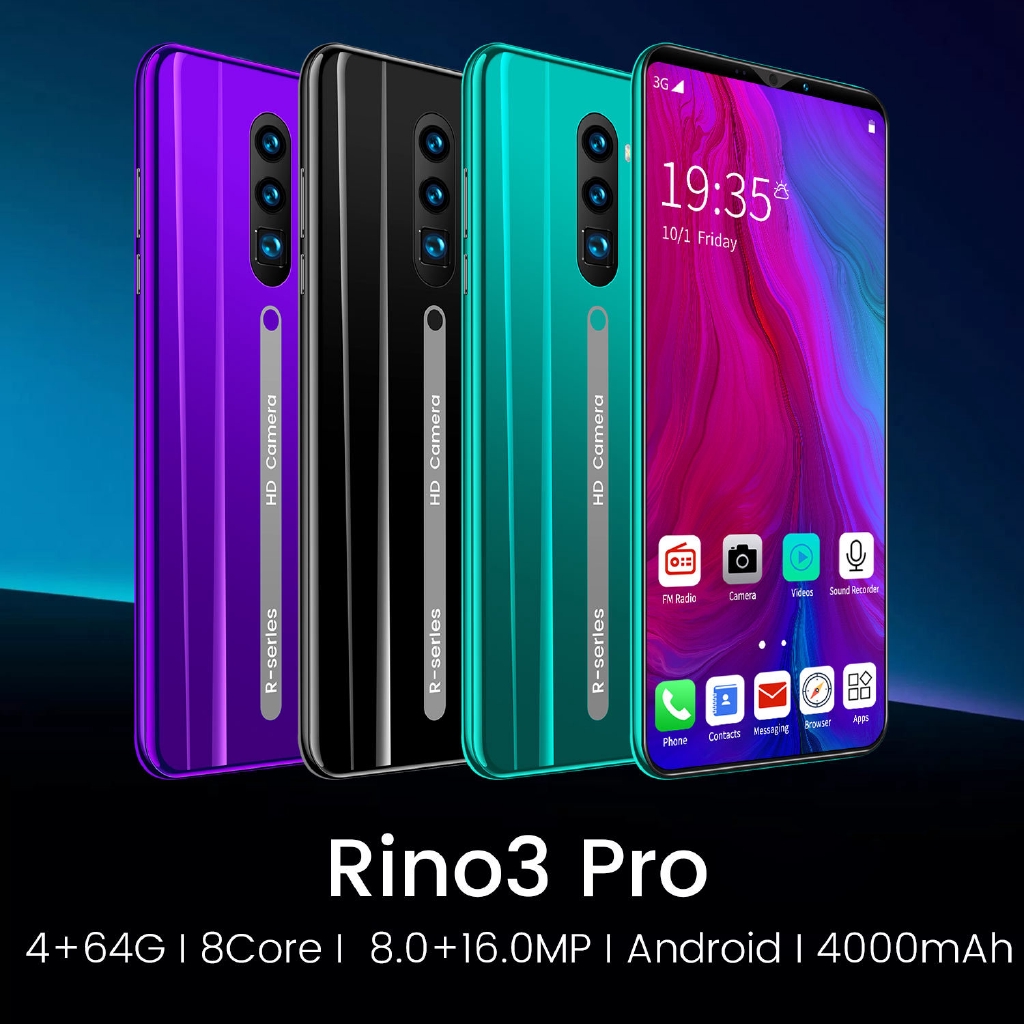 Handphone smartphone Rino3 Pro 5.8 inch 4GB+64GB 8 core Mobilephon