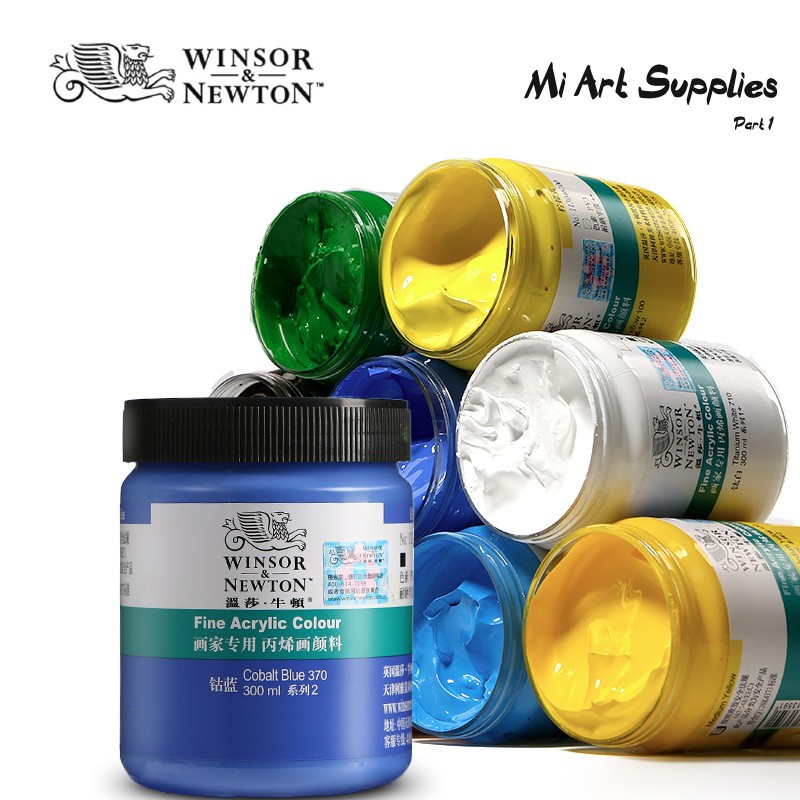 300ml Winsor & Newton Acrylic Paint Pigment Art Supplies Part 1
