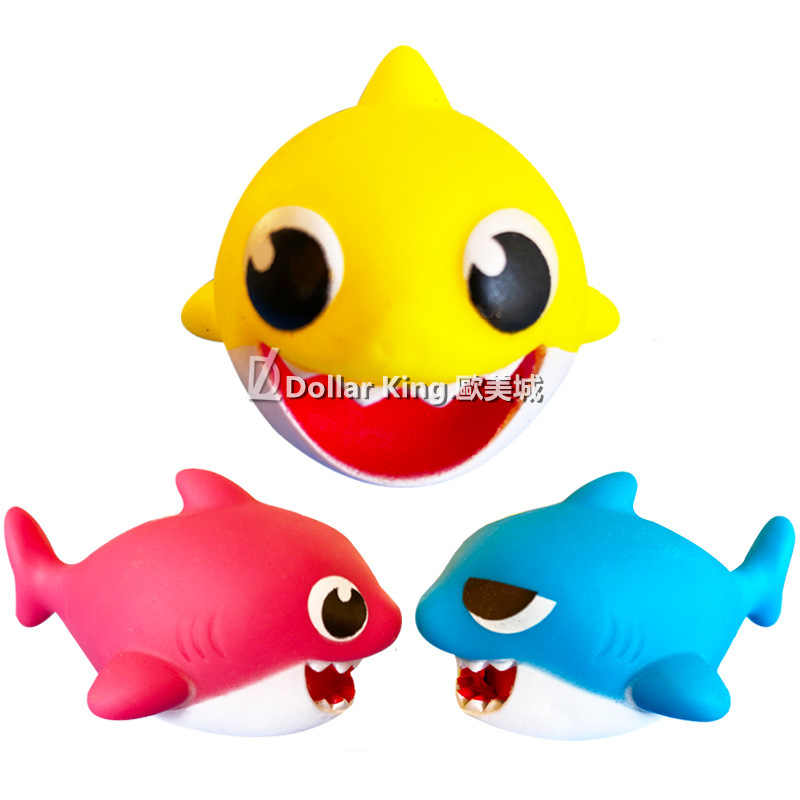 3PCS Baby shark pinkfong Press Squeaky Squeaking Sound Animals Baby