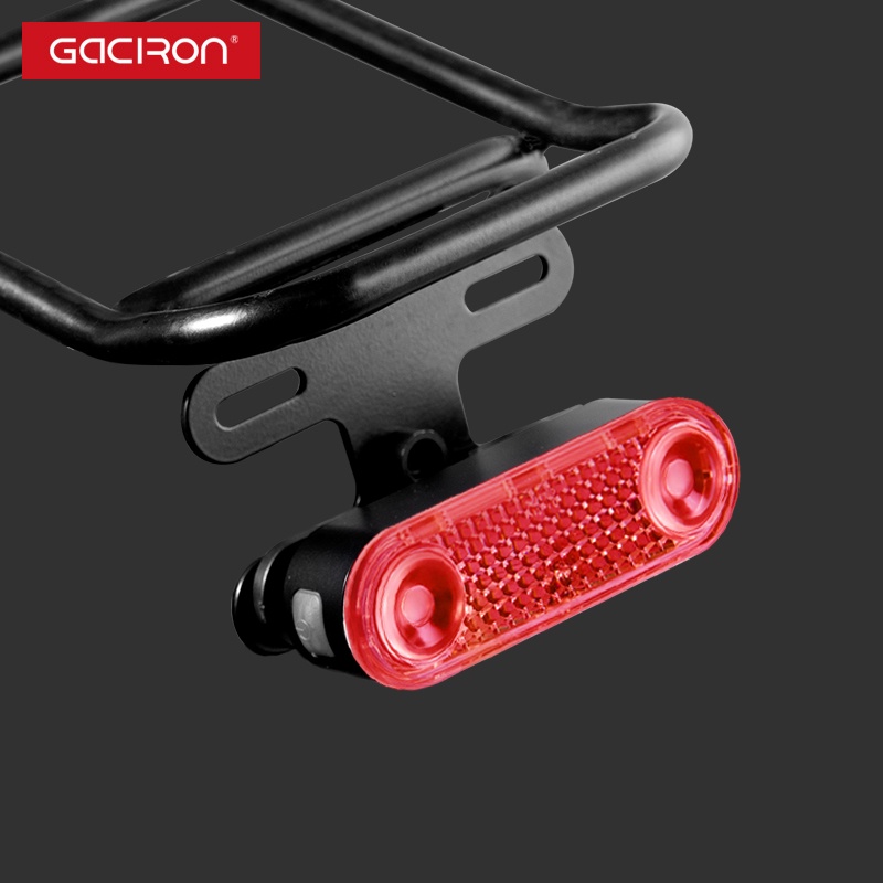 Gaciron bicycle loading rack w12b, smart brake light, universal rear