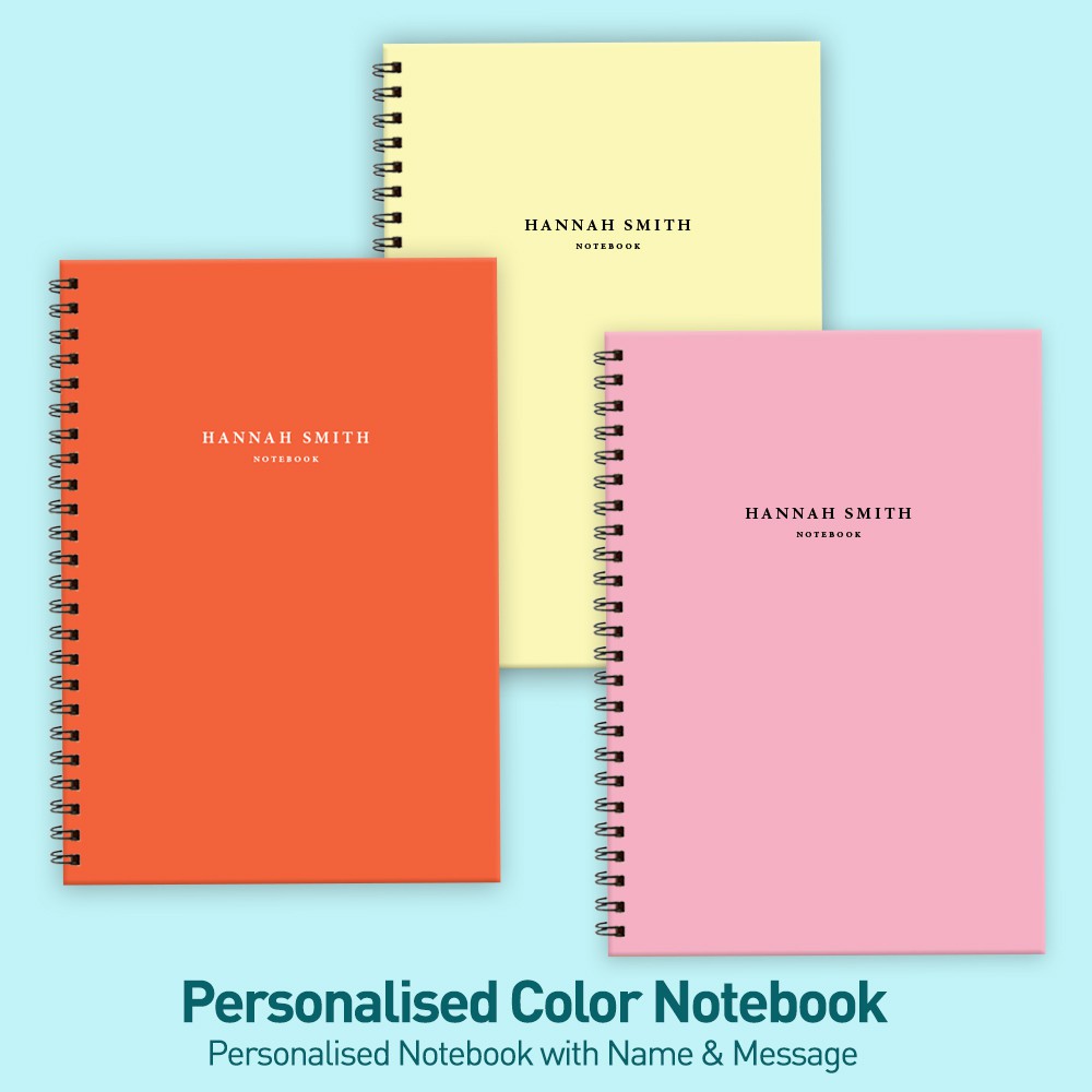 Personalised Color Notebook Shopee Singapore
