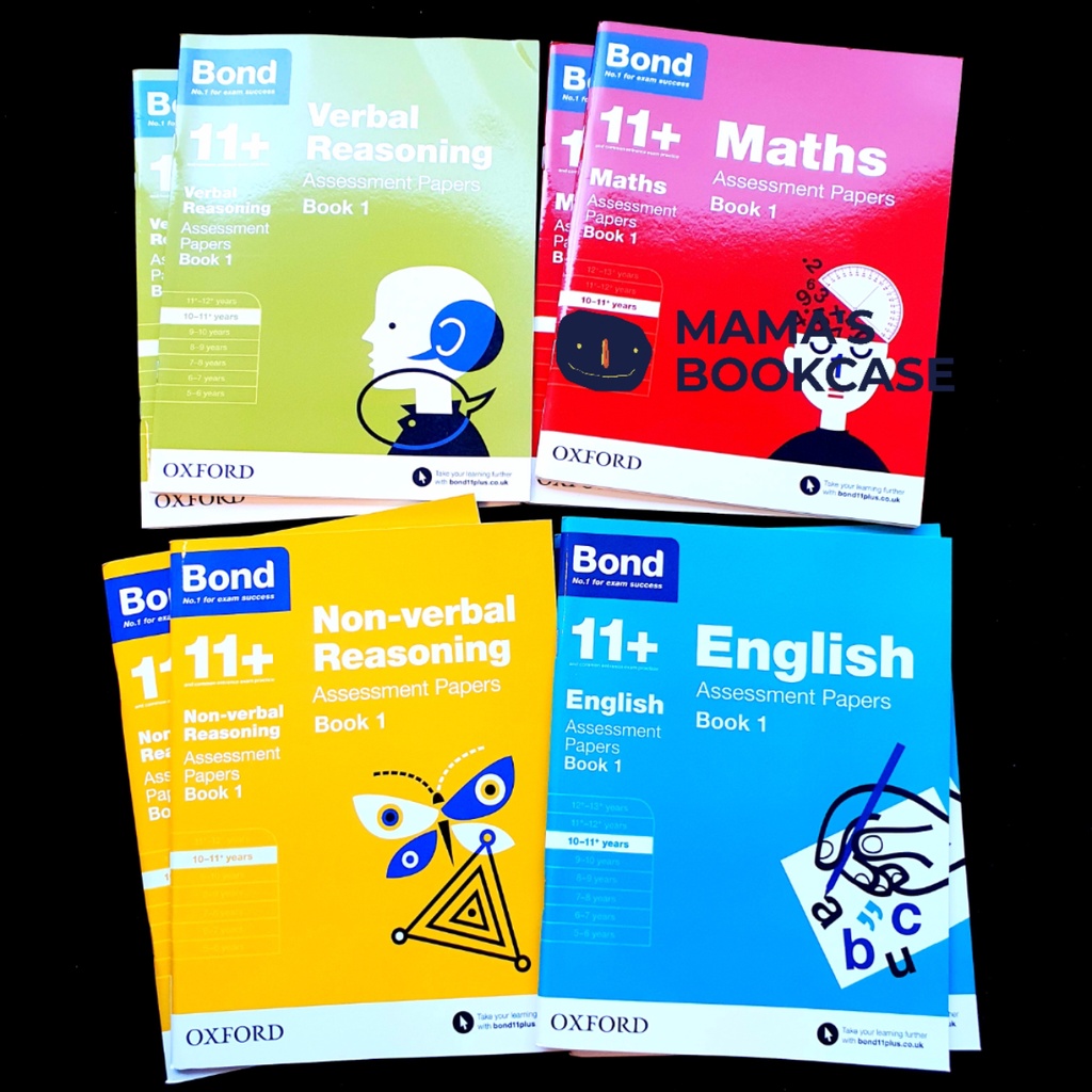 [SG Stock] Oxford Bond 11+ English, Maths, Verbal Reasoning, Non Verbal