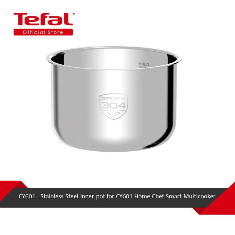 Tefal Stainless Steel Inner Pot XA622D for CY601 Home Chef Smart