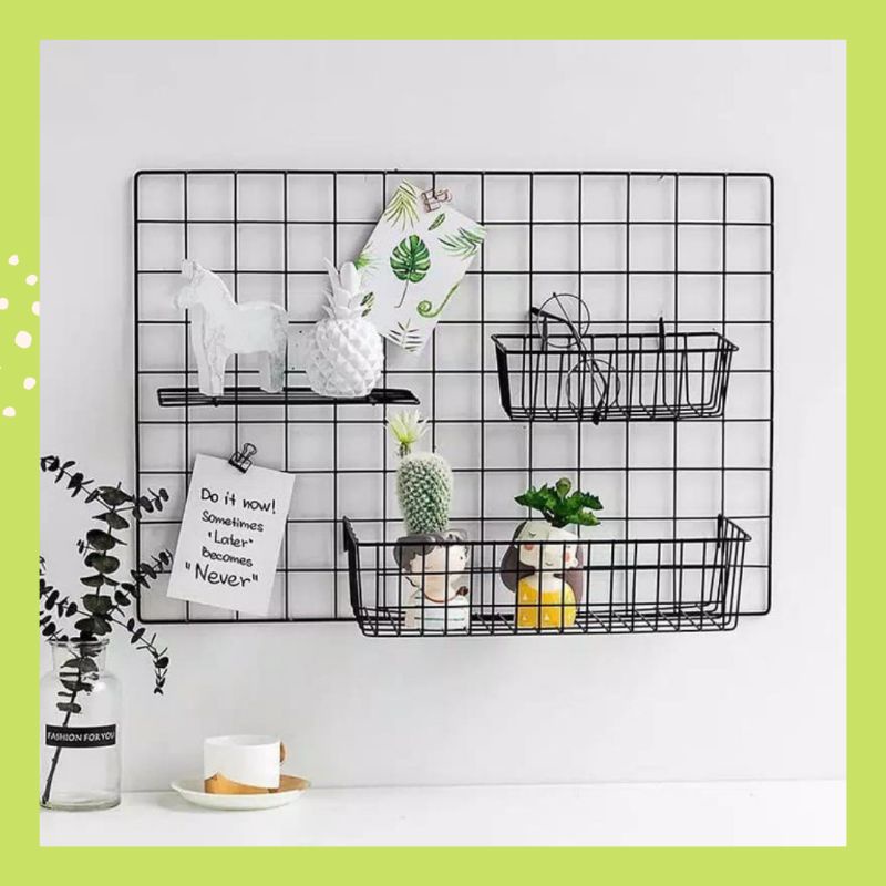 Hijang RAM WALL / WIRE GRID WALL / WIRE MESH Iron WALL Decoration