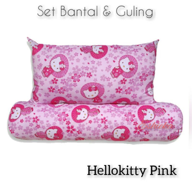 Hello Kitty Pink Hello Kitty Character Bolster Pillow Set For Girls Age Toddler 8 Years