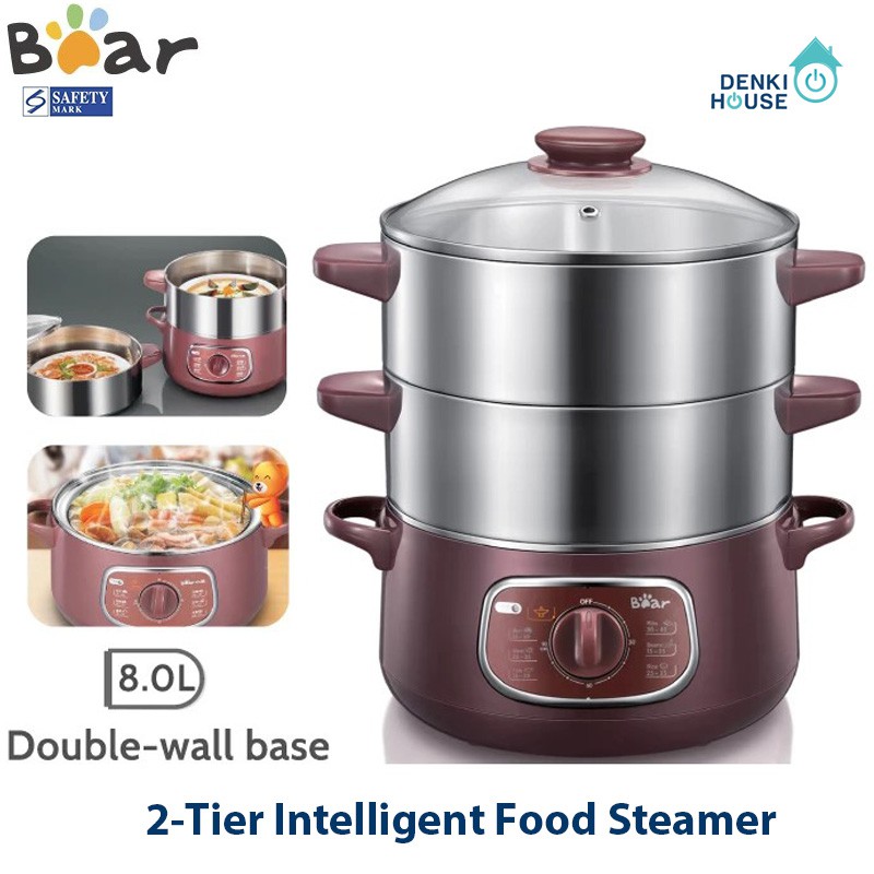 [Bear]DZGD80A1 /2tier intelligent food steamer/stainless steel