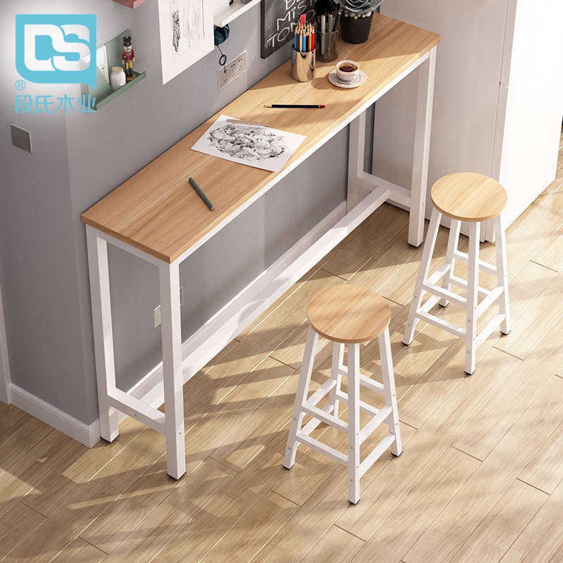 Wall bar table, high foot table, household simple modern small bar