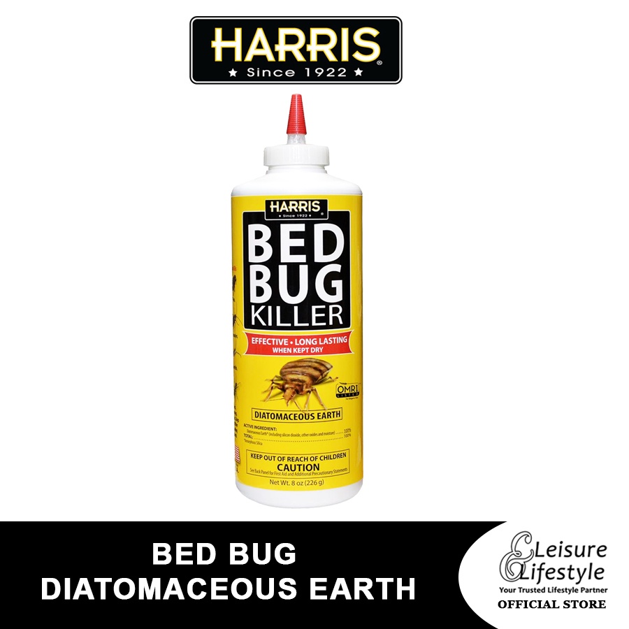 PF Harris Diatomaceous Earth Bed Bug Powder 8oz Bed Bug Killer Shopee
