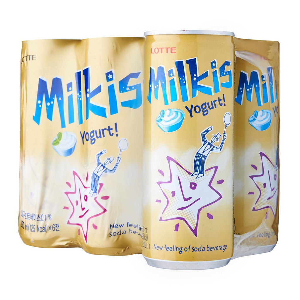 LOTTE Milkis Yogurt Soda Pack (6 x 250ml) Shopee Singapore