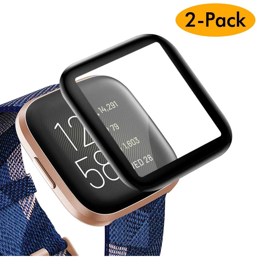 Fitbit Versa 2 Screen Protector 3D Full Coverage Screen Protective for