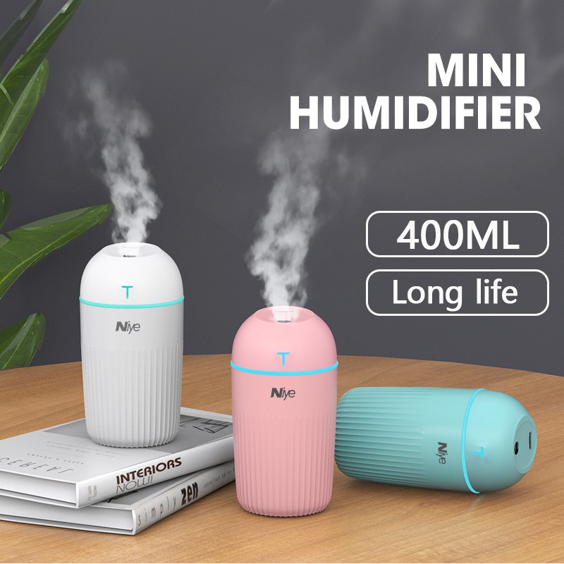 VIXI Humidifier USB small household 400ml mute bedroom cute humidifier
