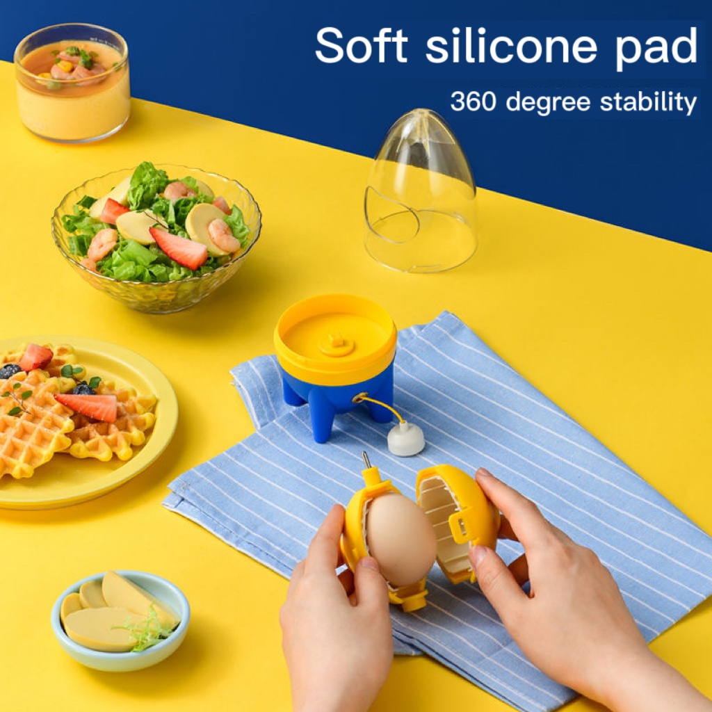 Manual Egg Shaker Egg White Yolk Mixer Hand Egg Scrambler Golden Egg