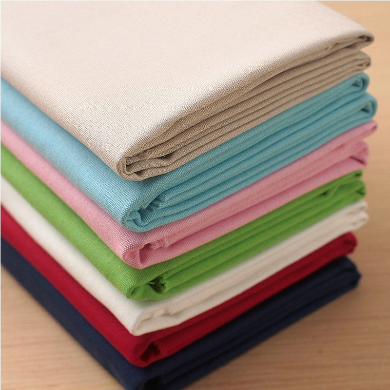 Embroidery material multiple colour diy embroidered fabric plain cotton