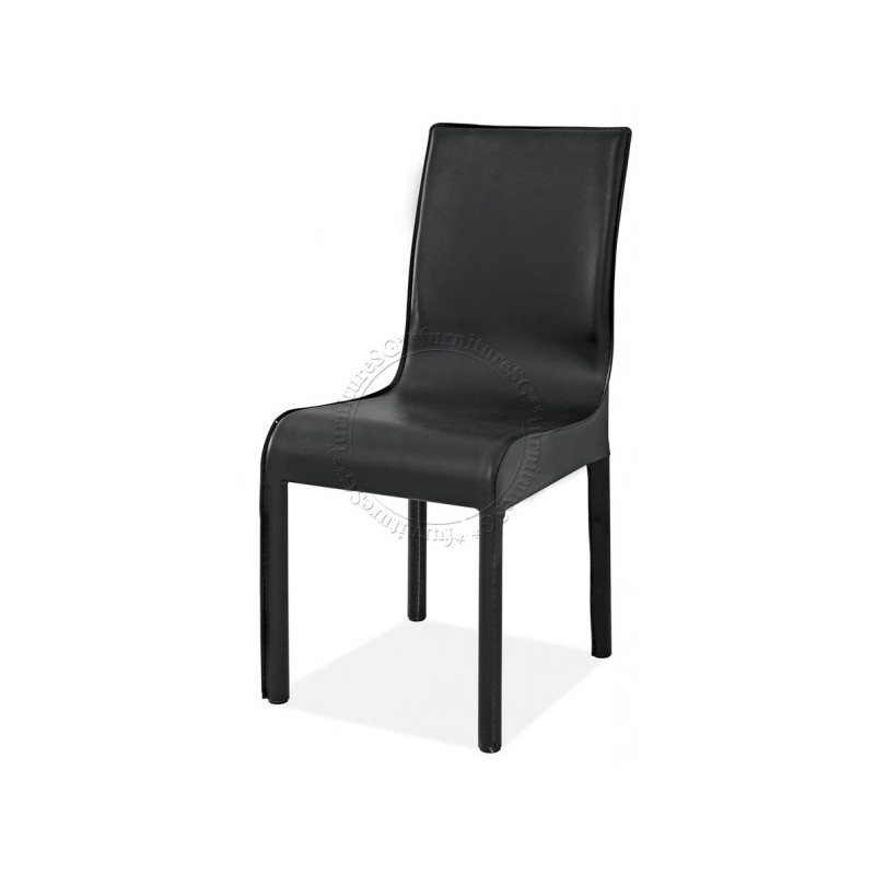 Black PVC Dining Chair (Set of 2) Shopee Singapore