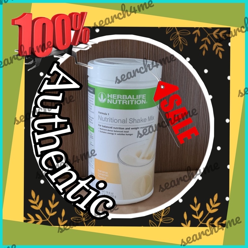 Herbalife formula 1 banana Caramel sg stock(free 1 shaker and 1 pc mask